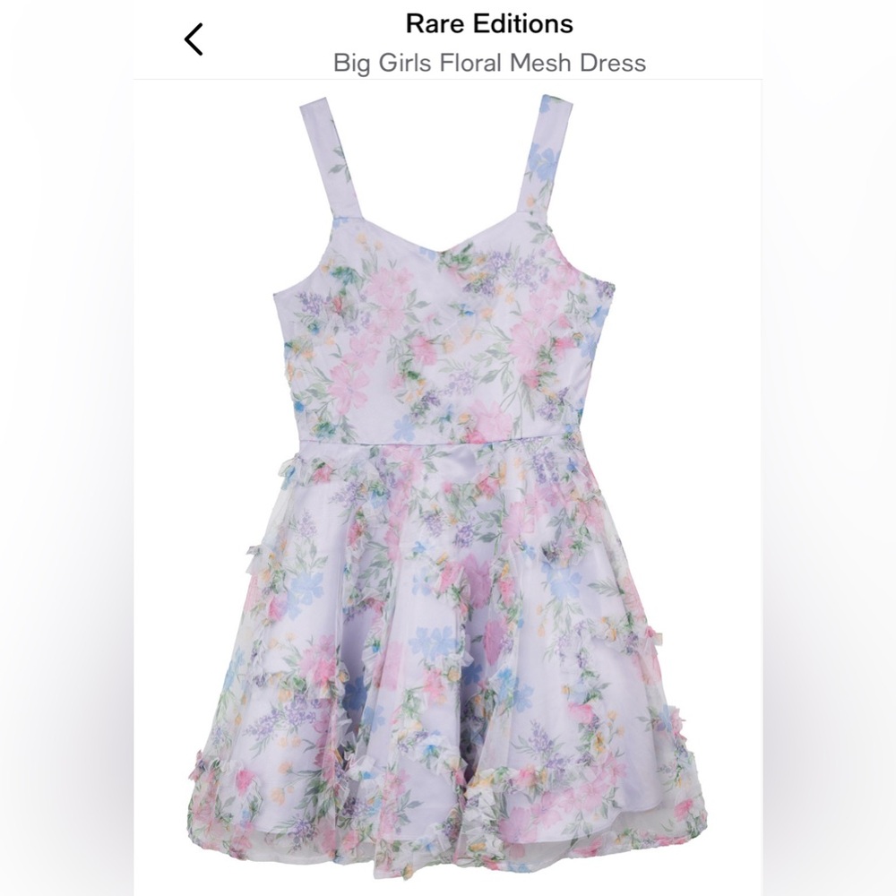 Rare Editions Lavender Floral Dress